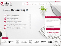 Intaris - Outsourcing IT - wykonane przez VisualTeam.pl