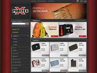 Portfex sklep z galanterią skórzaną - wykonane przez VisualTeam.pl