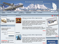 White Eagle Aviation - linie lotnicze - wykonane przez VisualTeam.pl